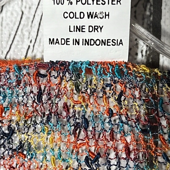 Van Klee multi-color open lightweight coverup - Picture 5 of 7